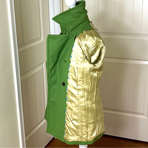 J. Crew Women’s Pea Coat Hotsell Size S Green Classic Preppy Timeless Winter - Picture 7 of 12